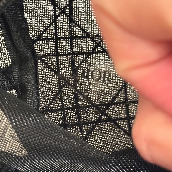 DIOR Black Mesh Makeup Bag Cosmetic Pouch VIP Gift - Picture 4 of 5